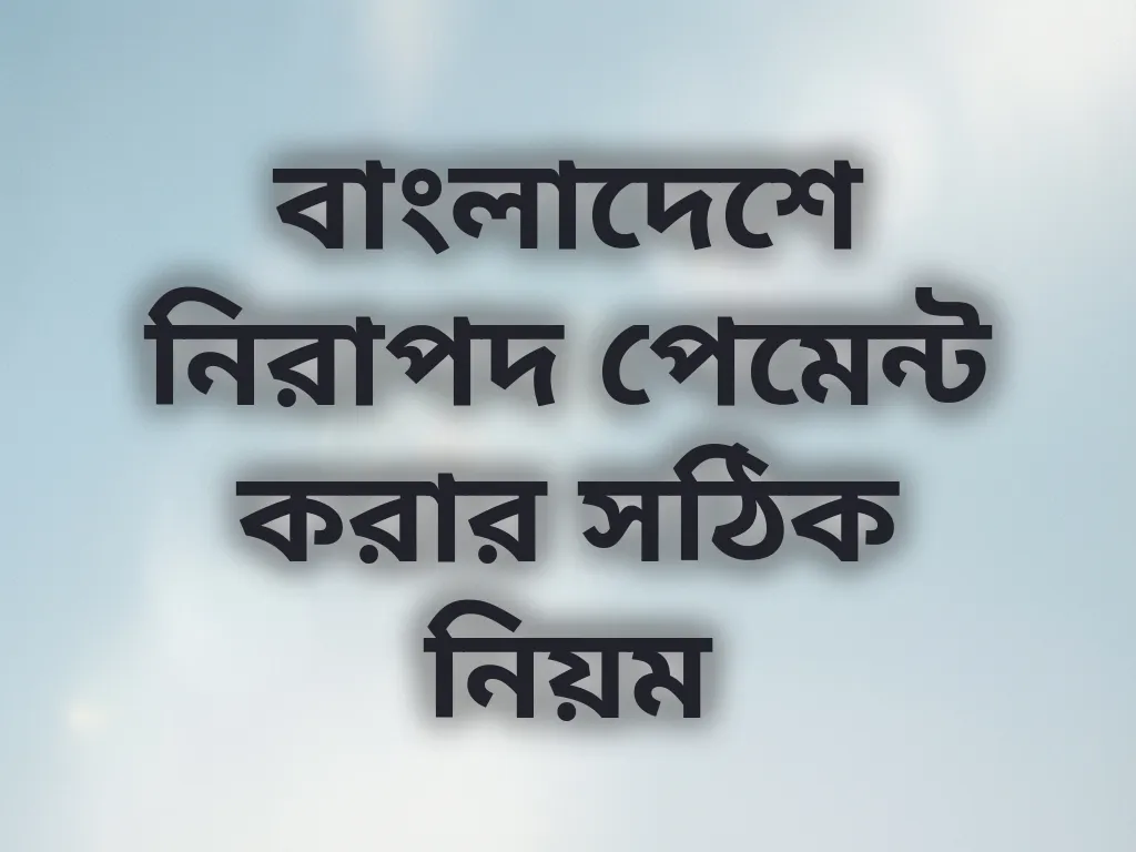 নিরাপদ পেমেন্ট গাইড